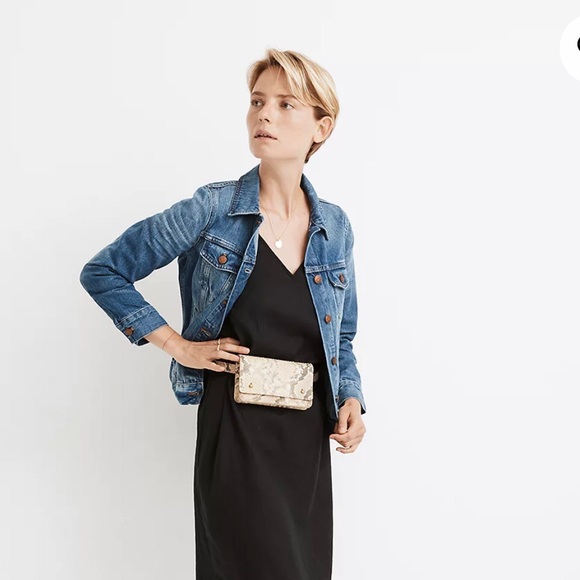 ⚜️*•.Madewell The Jean Jacket in Pinter Wash Size XS NWT.•*⚜️ - Picture 2 of 14